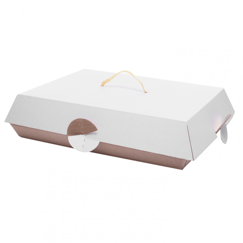 Scatola porta paste bianca con coperchio (70 pz) - Packing 4 You