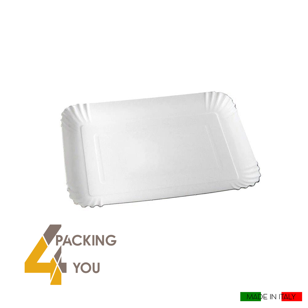 Vassoi in cartone bianco semplice - Packing 4 You