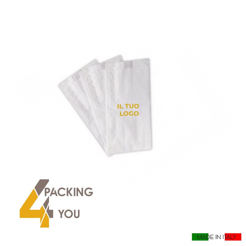Sacchetti bianchi in carta personalizzati - Packing 4 You