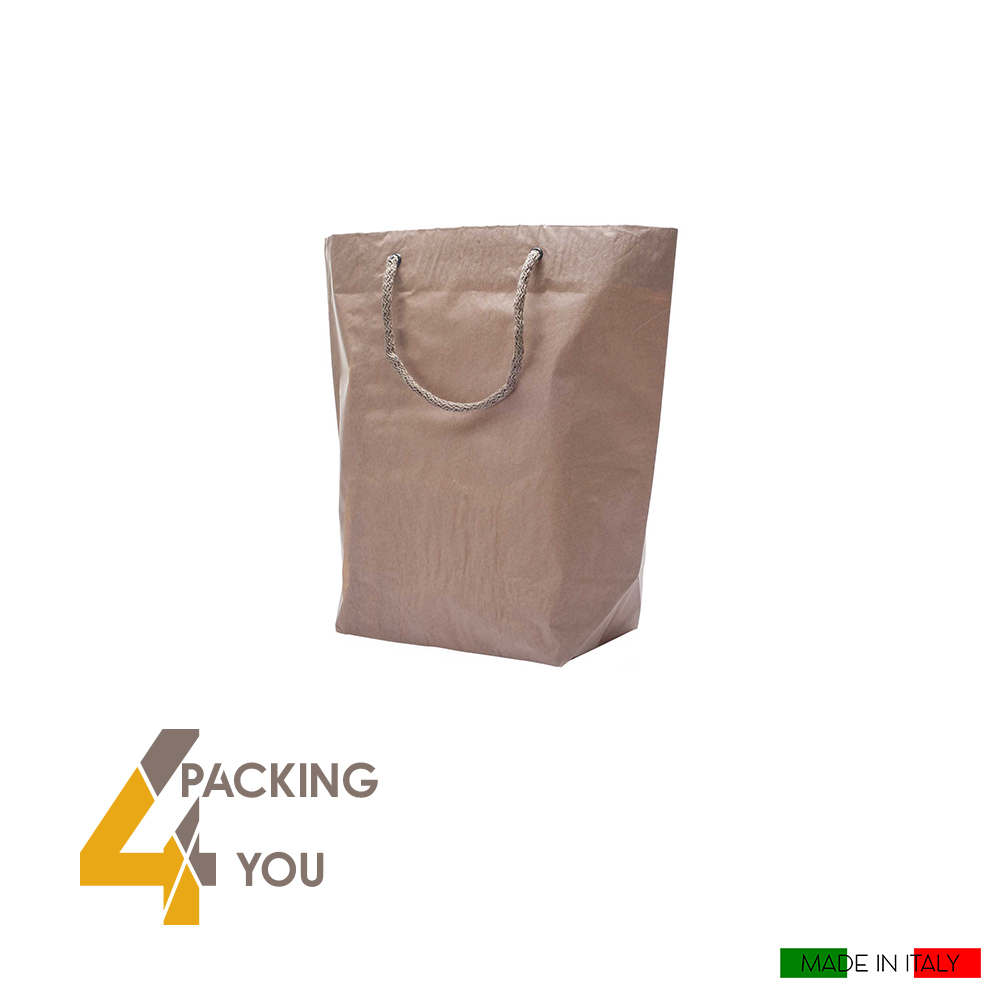 Shopper carta cemento avana (50 pz) - Packing 4 You