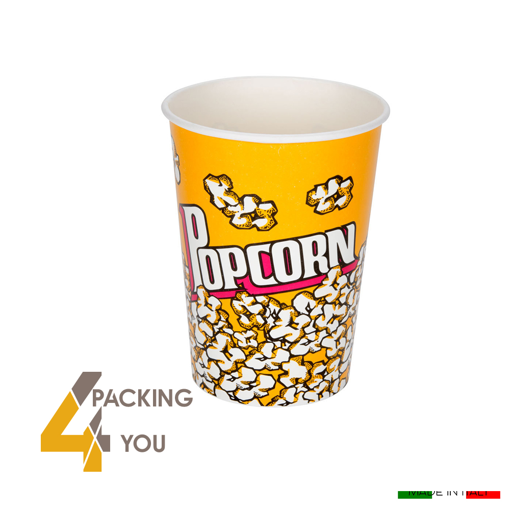 Bicchiere pop corn in carta stampato (25 pz) - Packing 4 You
