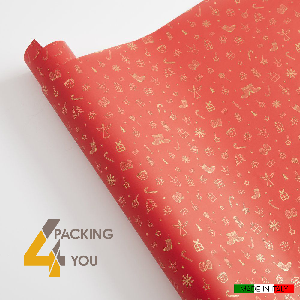 Rotolo carta regalo decorazione di Natale (1 pz) - Packing 4 You