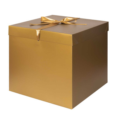 Scatola da regalo oro con nastrino - Packing 4 You