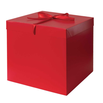 Scatola da regalo rossa con nastrino - Packing 4 You