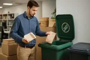 Imballaggi aziendali compostabili: il trucco per semplificare la gestione dei rifiuti interni