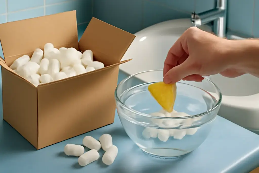 Qual è il vantaggio delle chips di mais per il riempimento? Scegli la soluzione che si smaltisce in acqua