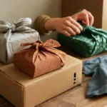 Usare tessuti di recupero per avvolgere oggetti da spedire: il metodo giapponese che piace anche all’ambiente